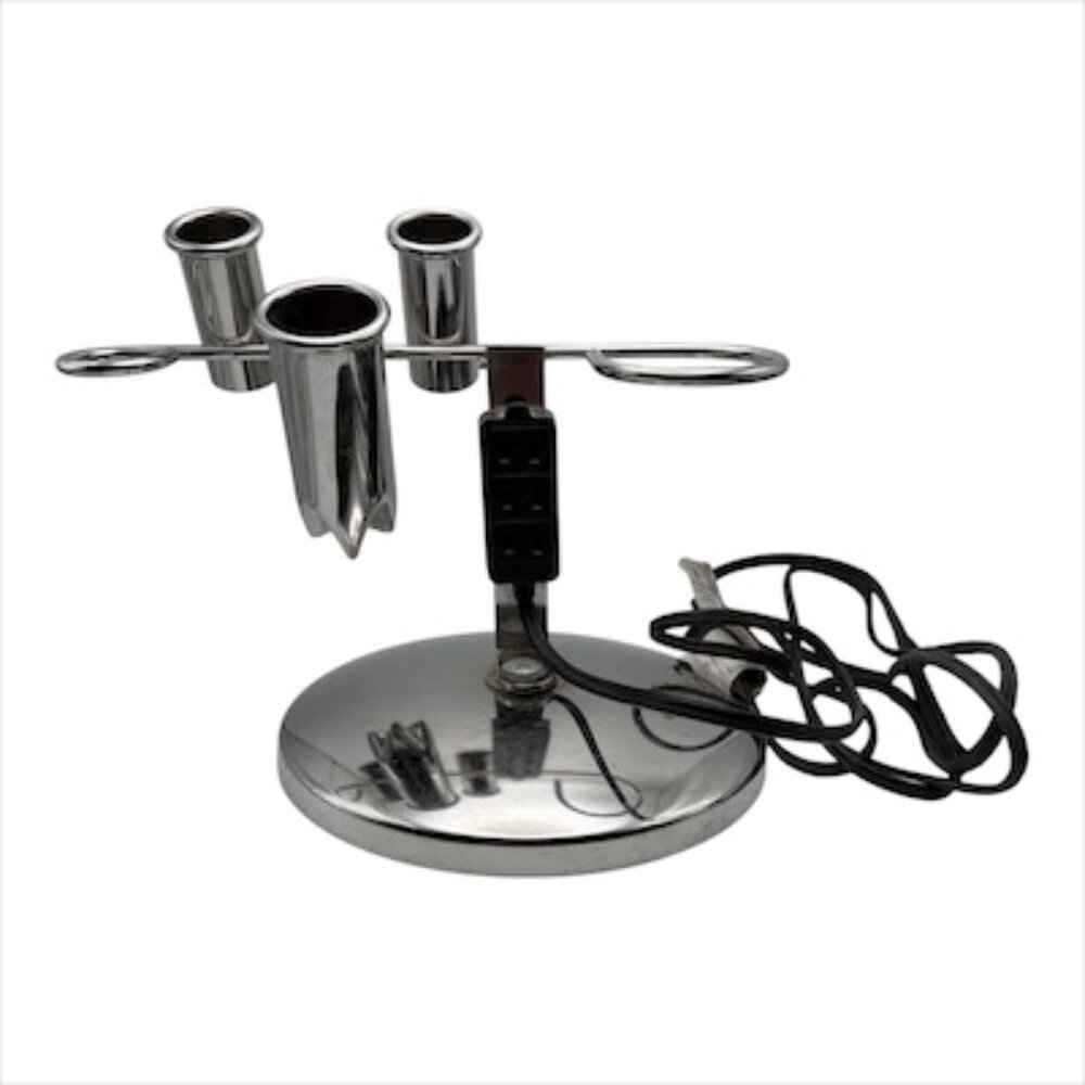 Kayline‎ Lady Ellen Chrome Cosmetologist Outlet Straightener Hair Dryer EUC